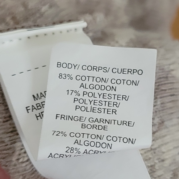 LUCKY BRAND Brushed Fringe Cardigan Sweater Size Small - Picture 7 of 7